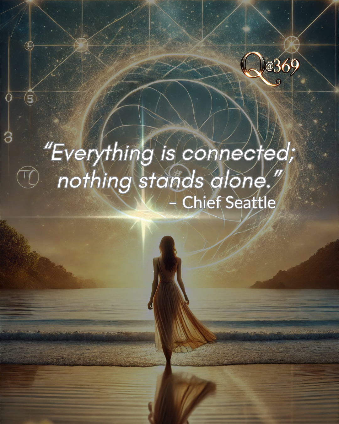 Everything is connected nothing stands alone - Quantum Alchemist 369™ Follow Fibonacci’s Spiral: Your Way to Spiritual Growth