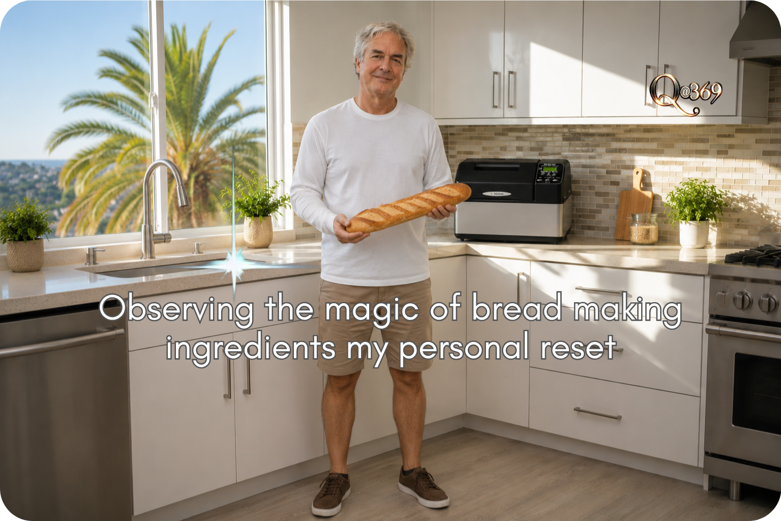 Observing bread making ingredients transformed is a personal reset - Quantum Alchemist 369™ New Perspective: Quantum Chef Rustic Rye Baguette Bread
