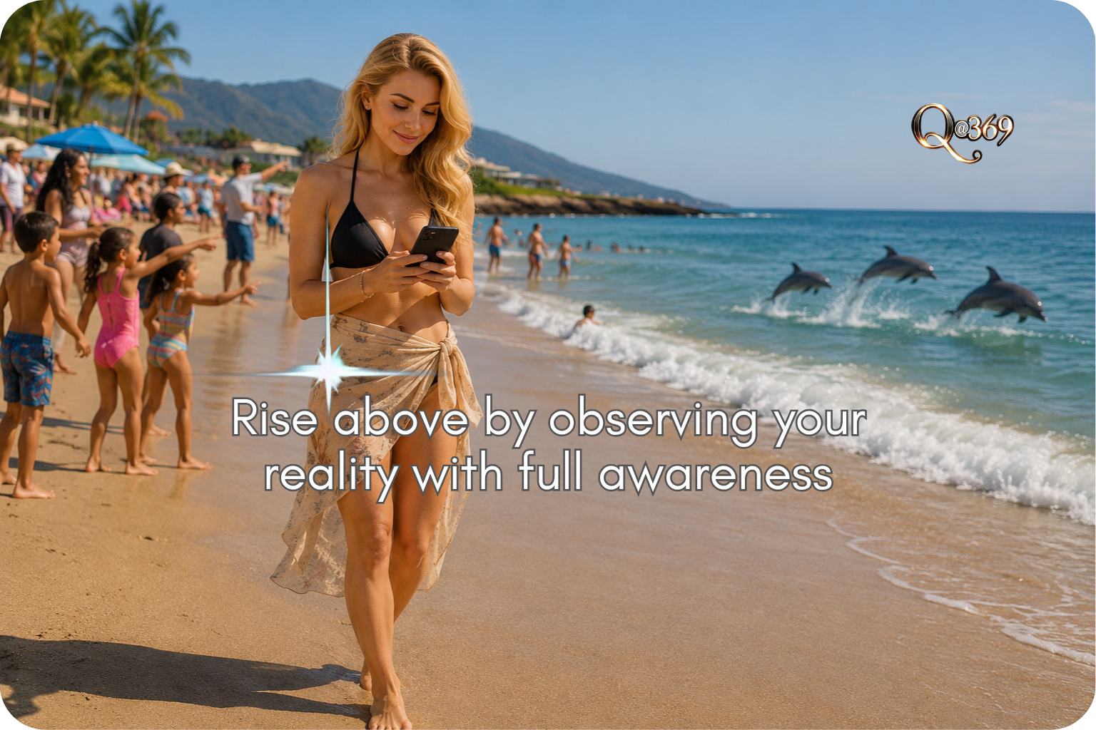 Rise above by observing your reality with full awareness - Quantum Alchemist 369™ Eyes On The Screen While Life Passes By