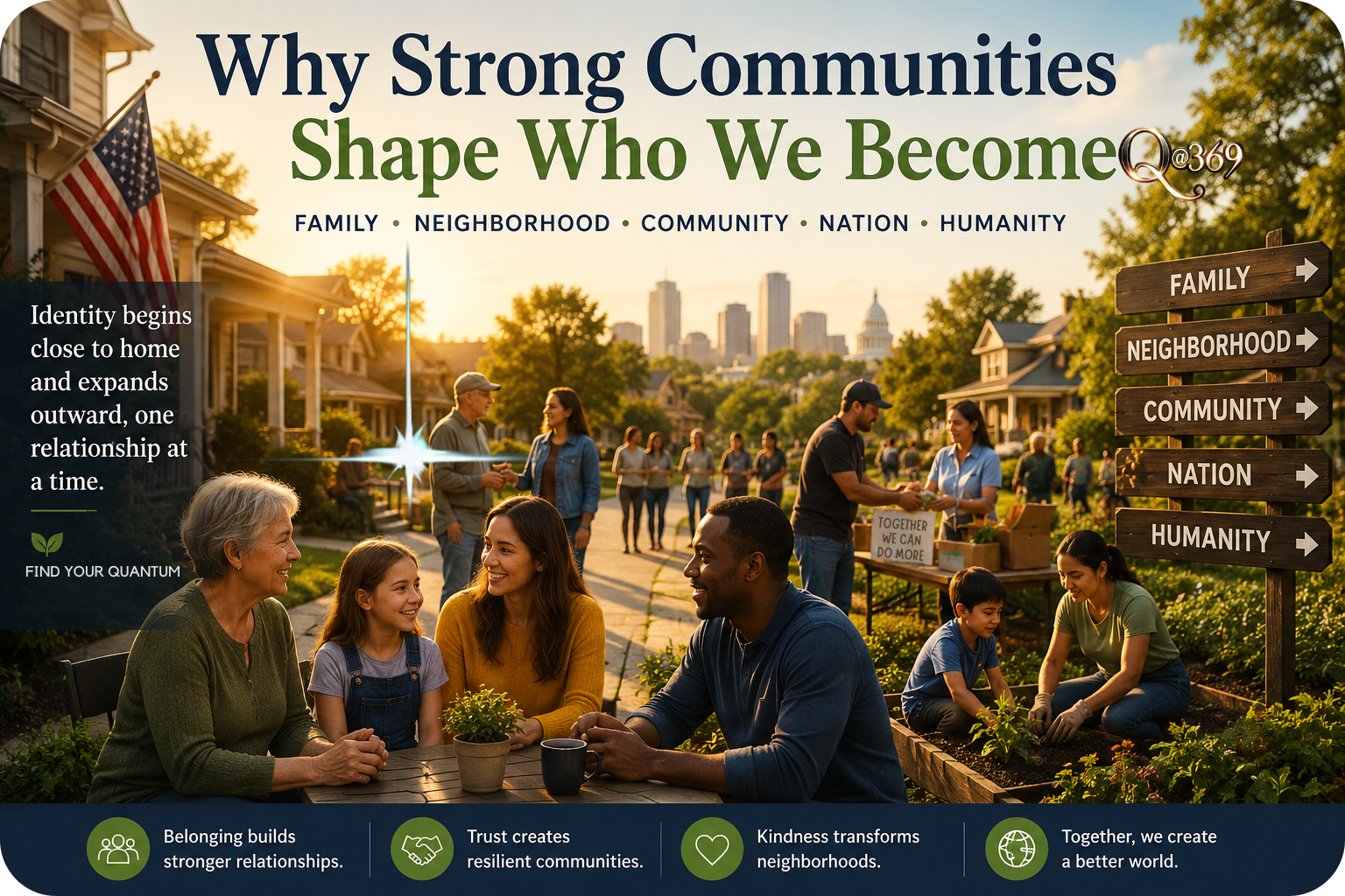 Stronger together A - Quantum Alchemist 369™ Why Strong Communities Shape Who We Become