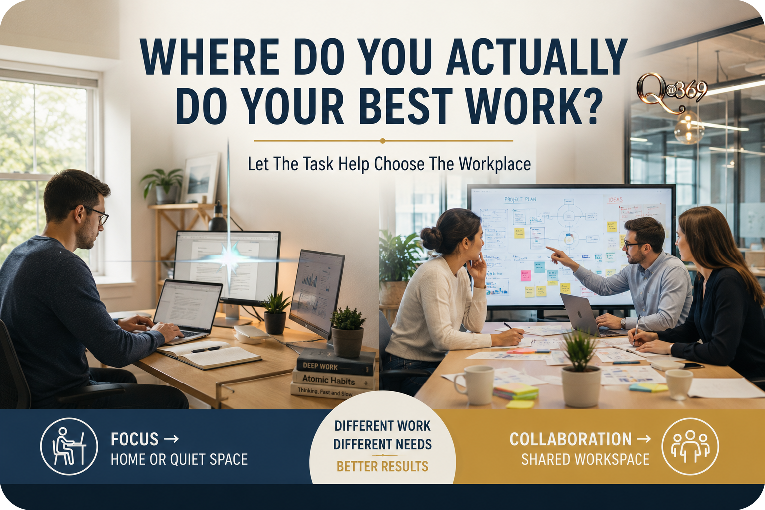 Workplace A - Quantum Alchemist 369™ Where Do You Actually Do Your Best Work?